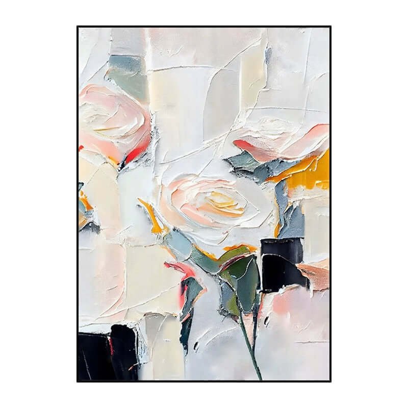 First Blush: A Sophisticated Contemporary Abstract Canvas Painting