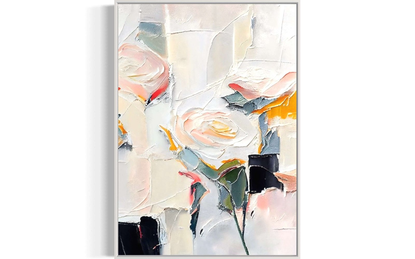 First Blush: A Sophisticated Contemporary Abstract Canvas Painting