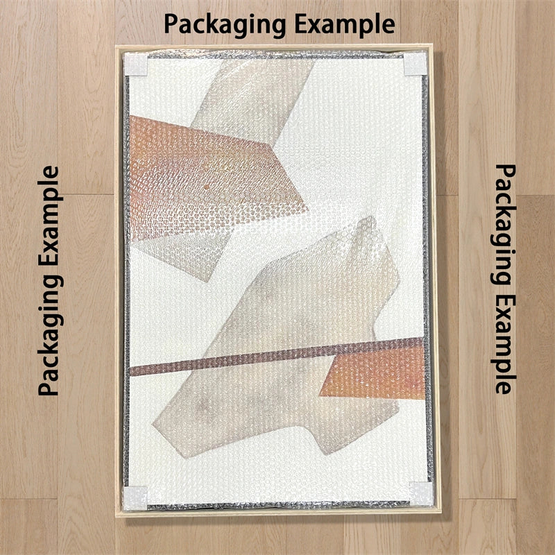 Urban Calm: A Neutral Abstract Art Painting for Living Room Decor