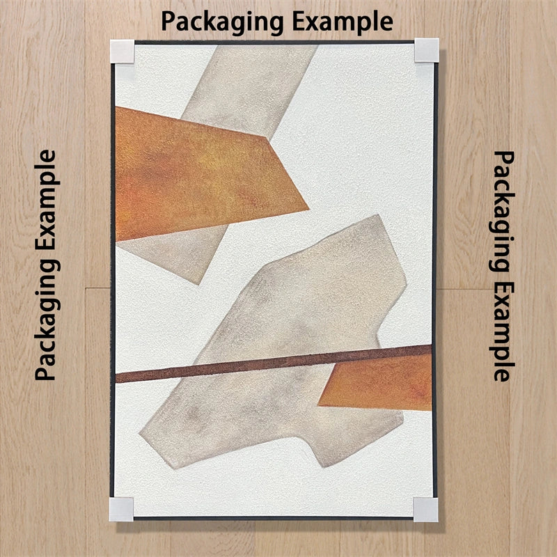 Urban Calm: A Neutral Abstract Art Painting for Living Room Decor