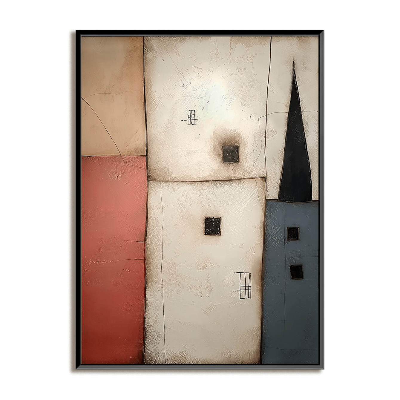 Urban Calm: An Abstract Cityscape Paintings for Modern Office Decor