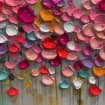 Petal Cascade: A Textured Abstract Floral Paintings for Living Room
